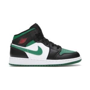 Air Jordan 1 AJ1 Mid Green Toe Size 5.5 W 4Y